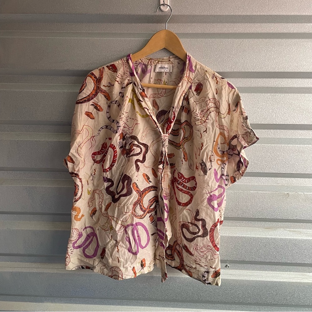 ottod ame snake pattern top